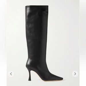 Staud Cami black leather knee boots